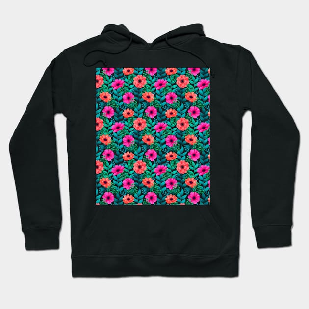 Flower pattern Hoodie by DewaJassin